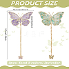 2Pcs 2 Colors Brass Bookmarks AJEW-LP0004-81B-2