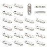 Spritewelry 100Pcs 3-Hole Iron Grade A Rhinestone Bridge Spacers RB-SW0001-02-1