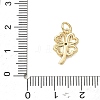 Brass Micro Pave Clear Cubic Zirconia Charms CU-CBADD0C-09G-02-3
