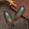 Fashionable Long Tassel Dangle Earrings MW1277-2