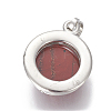 Natural Red Jasper Pendants G-L512-B16-3