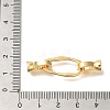 Brass Fold Over Clasps KK-K389-010G-3