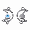 304 Stainless Steel Enamel Connector Charms STAS-N087-61-02P-1