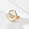 304 Stainless Steel Cuff Open Rings for Women RJEW-F207-01A-G-1