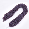 Opaque Solid Color Glass Beads Strands GLAA-S178-12A-12-3