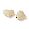Heart Brass Beads KK-F892-36G-2