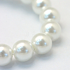Baking Painted Pearlized Glass Pearl Round Bead Strands X-HY-Q003-4mm-01-3