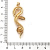 Brass Micro Pave Cubic Zirconia Pendants KK-S503-03G-02-3