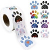 500Pcs Dog Paw Stickers AJEW-S089-05-1