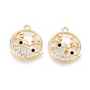 Alloy and Rhinestone Pendants PALLOY-T092-18A-G-1