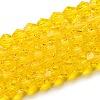 Transparent Glass Beads Strands GLAA-F029-4mm-22-1