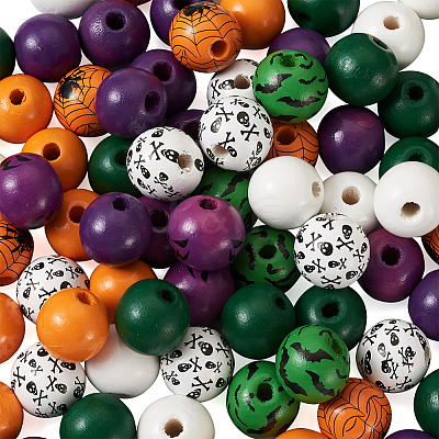 DIY Halloween Wooden Ornaments Making Kits DIY-CD0001-42-1