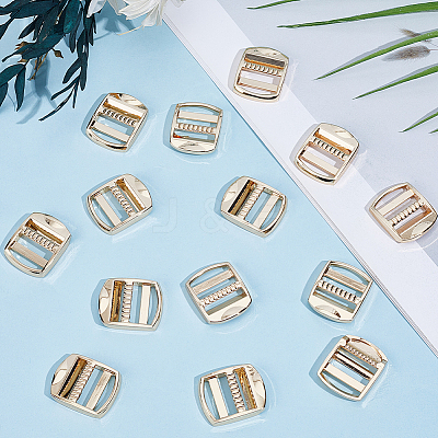 14Pcs Rectangle Alloy Buckles FIND-CY0002-02G-1