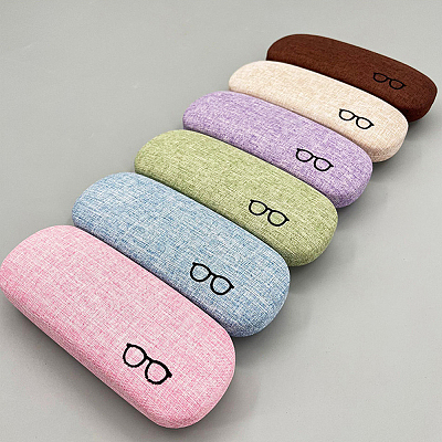 1Pc Oval Polyester Eyeglass Cases AJEW-CN0007-32D-1