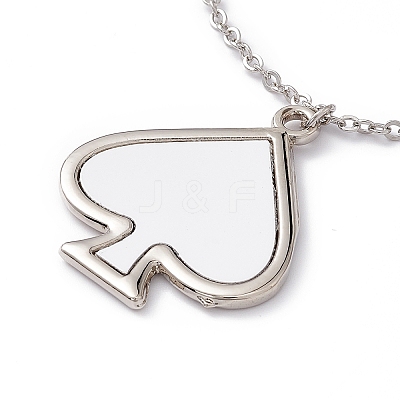Sublimation Blank Aluminum Pendant Necklace LS-NJEW-E020-02P-01-1