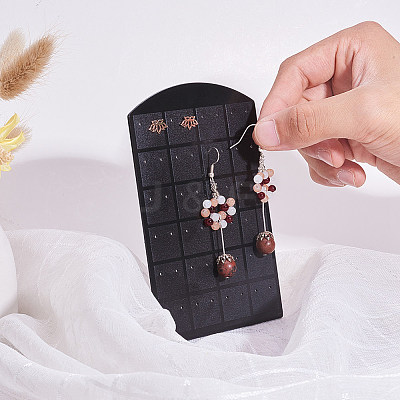 48 Holes Acrylic Earring Display EDIS-WH0003-01-1