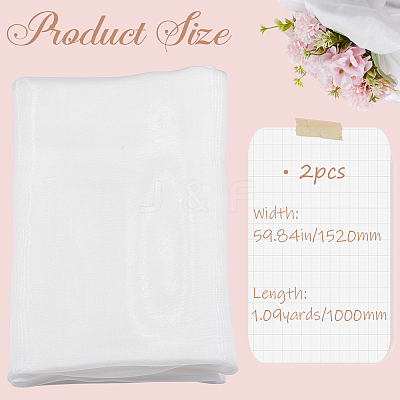 2pcs Satin Fabric DIY-GF0009-66C-1