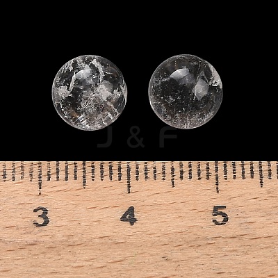 Natural Quartz Crystal Sphere Beads G-H359-02L-8mm-02-1
