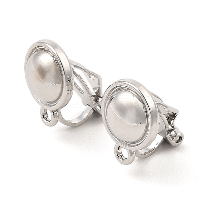 Alloy Clip-on Earring Findings FIND-L015-001P-1