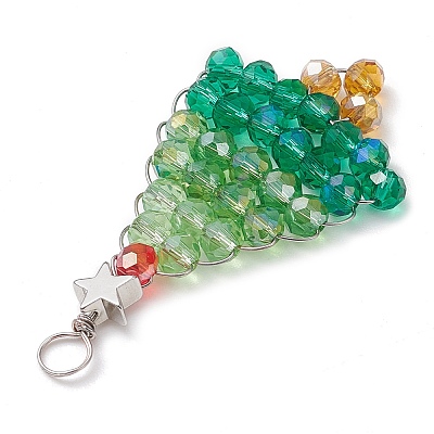 Glass & Alloy Pendants PALLOY-JF02988-1