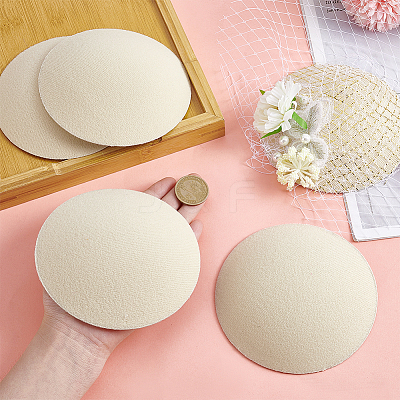 EVA Cloth Round Fascinator Hat Base for Millinery Magic AJEW-WH0248-846A-1