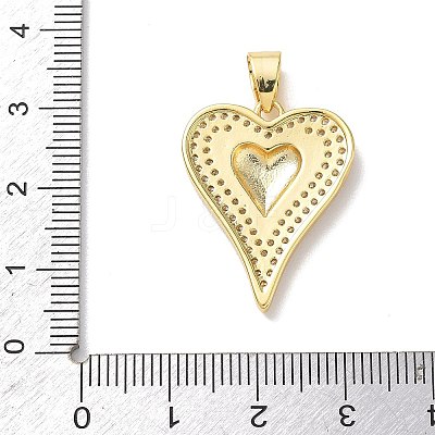 Two Tone Brass Micro Pave Clear Cubic Zirconia Pendants KK-L268-025G-02-1