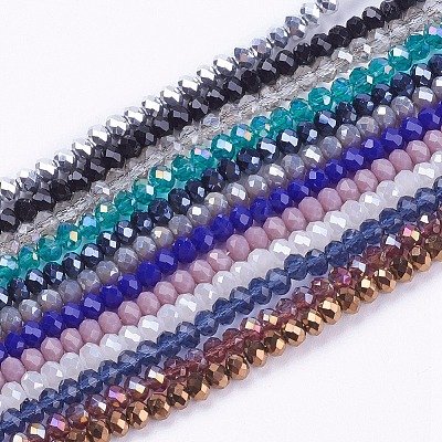 Glass Beads Strands X-GLAA-F076-1
