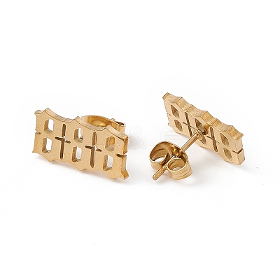 Number Earrings X-EJEW-F286-01B-G-1
