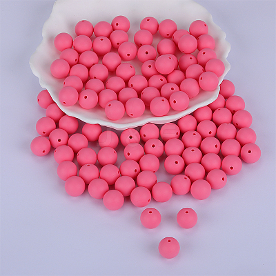 Round Silicone Focal Beads SI-JX0046A-07-1