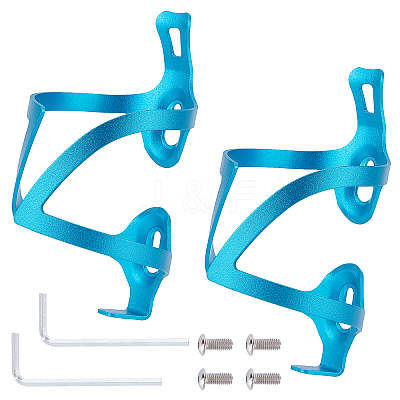 Aluminum Alloy Bicycle Drink Water Bottle Cup Holder Cage AJEW-WH0143-30E-1