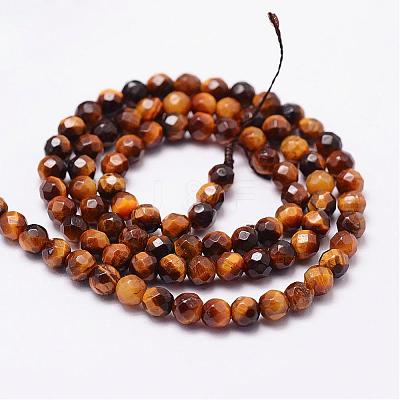 Natural Tiger Eye Beads Strands G-N0179-01-4mm-1
