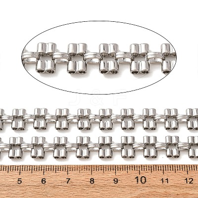 304 Stainless Steel Double Row Barrel Link Chains SA-CBAE0F2-08P-1