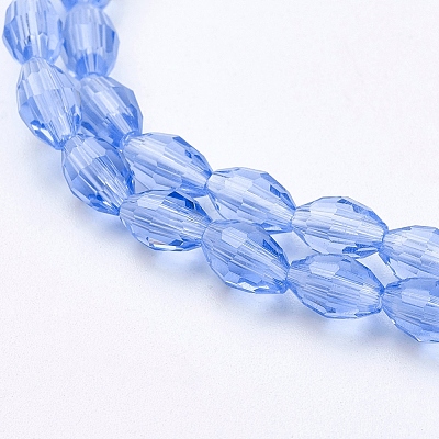 Glass Beads Strands X-GC891Y-6-1