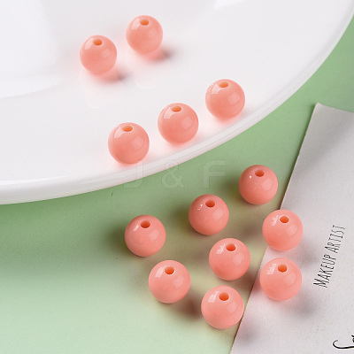 Opaque Acrylic Beads MACR-S370-C10mm-SS2109-1