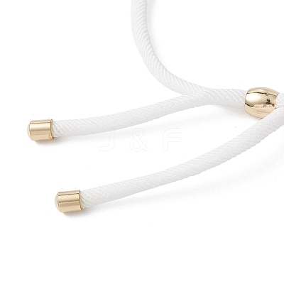 3MM Round Nylon Twisted Cord Slider Bracelet Making AJEW-JB01467-1