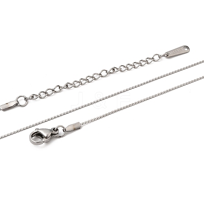12Pcs 304 Stainless Steel Serpentine Chain Necklaces for Men Women NJEW-H093-19P-02-1