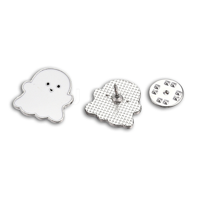 Ghost Shape Enamel Pin JEWB-N007-214-1