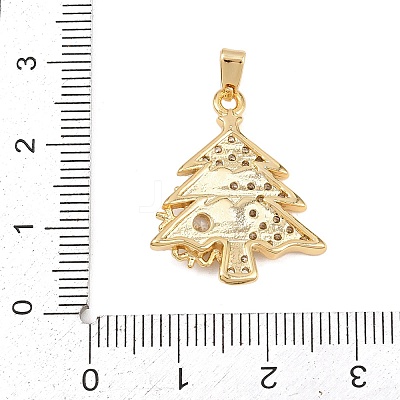 Brass Micro Pave Cubic Zirconia Pendants KK-I385-01G-1
