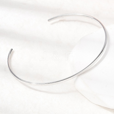 304 Stainless Steel Cuff Bangles BJEW-D388-01A-P-1