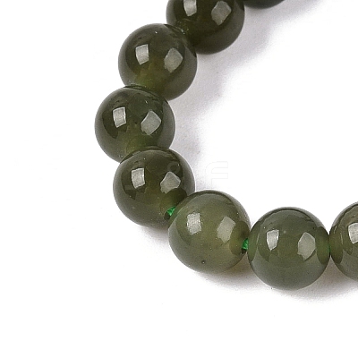 6MM Gradient Color Natural Myanmar Jade Round Beaded Necklaces NJEW-Q150-01-1