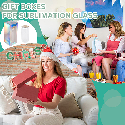 10Pcs Iridescent Cardboard Boxes CON-GF0001-13-1