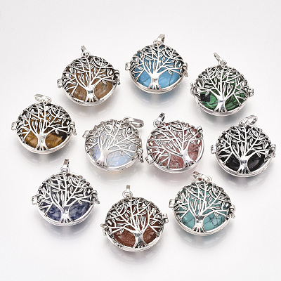 Alloy Cage Big Pendants G-S246-25-1