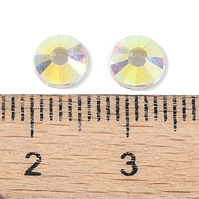 Glass Flat Back Rhinestone RGLA-C002-SS30-101-1