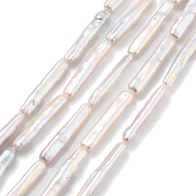 Natural Baroque Keshi Pearl Beads Strands PEAR-P064-05D-06A-1