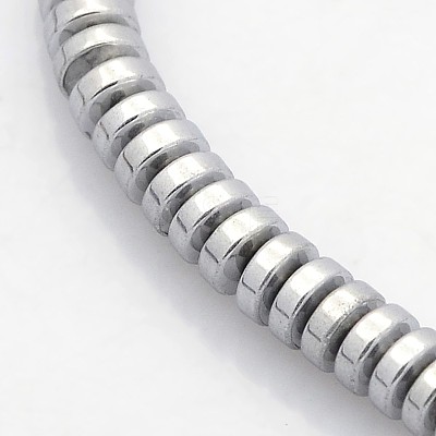 Electroplate Non-magnetic Synthetic Hematite Beads Strands G-J216C-08-1
