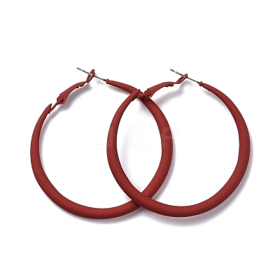 Alloy Big Hoop Earrings for Women EJEW-M201-01B-1