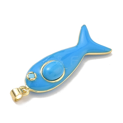 Ocean Dyed Synthetic Turquoise Pendants X-GG-CBA6980-12G-F-1