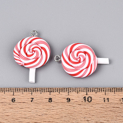 Handmade Polymer Clay Pendants CLAY-N013-30A-01-1