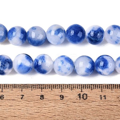 Natural Dyed Persian Jade Beads Strands G-Q609-10mm-01-1