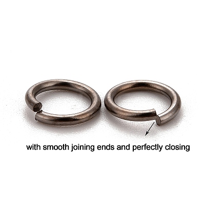 Brass Open Jump Rings KK-M165-7mm-01B-RS-1